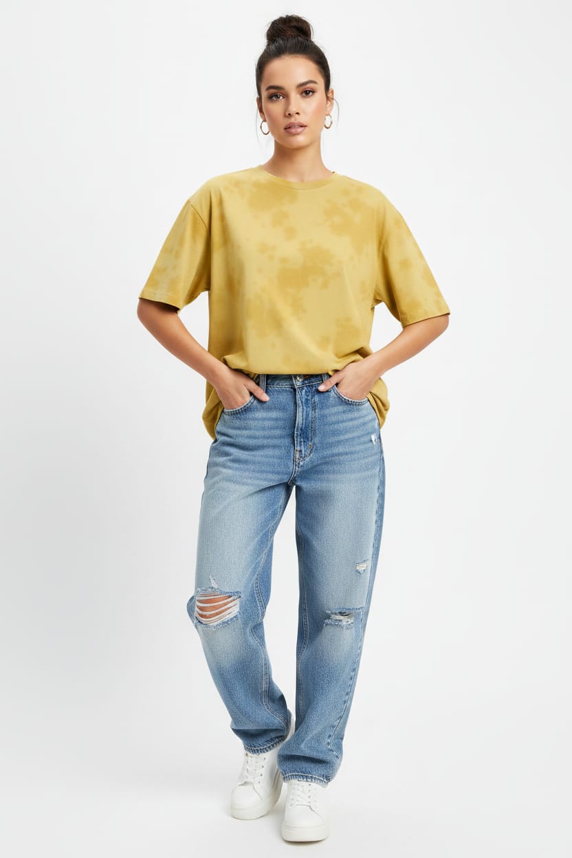 Tie Dye Oversized T-Shirt for Men & Women | 260 GSM Unisex Streetwear – KVastrika